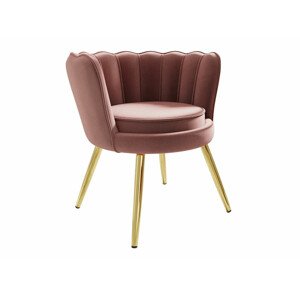 Fotel Miramar 127 (Rózsaszín + Arany)