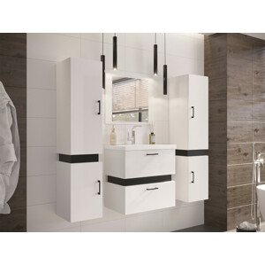 Fürdőszoba garnitúra Hartford C101 (Fehér + Fekete)
