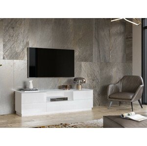 Tv-állvány Austin U109 (Fehér + Fényes fehér)